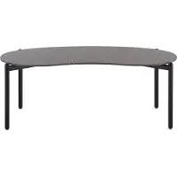 Kartell Undique Table H 51 cm | Terrazzo Light Grey|Black