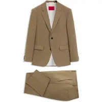 HUGO Costume deux pièces Slim en laine mélangée stretch