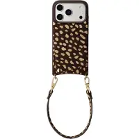 Selencia Nova coque arrière en cuir véritable avec porte-cartes Apple iPhone 17 Pro - Fawn Chic