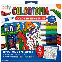 Ooly Kit de peinture par numéros - Colortopia Epic Adventures - Jouet créatif