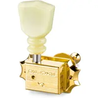 Schaller Deluxe Kluson-Style DR Gold 3L+3R Acrylic (17) mécaniques pour guitare électrique et folk