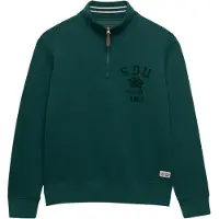 Superdry Sweat-shirt crème / vert foncé / noir