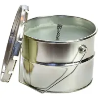 Rustik Lys - Bougie d'extérieur en boîte « Torre » (vert pâle, 50 heures de combustion)