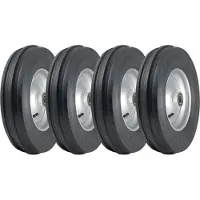 Parnells 3.50-8 Haybob Rake Turner Wheels H8023 Fitted Rim 25mm Ball Bearings (Set of 4)