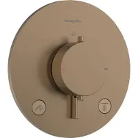 Hansgrohe Ecostat Comfort S mitigeur thermostatique encastrable - 2 fonctions - bronze brossé (bronze) 33715140