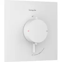 Hansgrohe robinet thermostatique encastré Ecostat Comfort E, pour une seule sortie, finition blanc mat