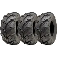 Parnells 25x10.00-12 ATV Quad Tyres OBOR Mudsling E-Marked Road Legal 200kgs (Set of 3)