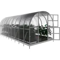 KLASIKA GREENHOUSES Serre KLASIKA 18 (3x6m) avec fondations et polycarbonate de 4mm ;