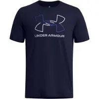 Under Armour T-Shirt fonctionnel 'Foundation' bleu / bleu marine / blanc