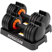 Core 2 x haltères courts réglables Core, 50kg