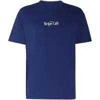 Adidas T-Shirt fonctionnel 'Coffee Cafe Donut' bleu foncé / orange / abricot / blanc