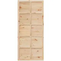 vidaXL Porte de grange, 100 x 2,5 x 208 cm, bois massif de pin, finition naturelle