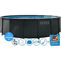 Intex Ø 488 x 122 cm Set piscine Ultra XTR Frame PREMIUM – ronde