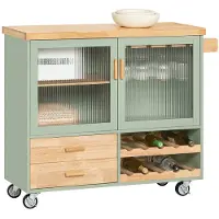 SoBuy Desserte Cuisine Roulettes FKW114-GR
