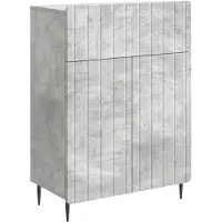 vidaXL Buffet gris béton 66 x 34,5 x 92 cm en aggloméré