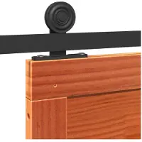 vidaXL Porte de grange brun cire 100 x 2,5 x 208 cm Pin massif