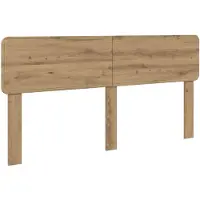 vidaXL Tête de lit en bois composite chêne artisanal