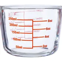 Relaxdays Gobelet gradué, Verre mesureur, Transparent