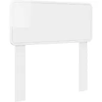 vidaXL Tête de lit Bois blanc brillant