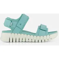 Ecco Sandales à bride cheville Gruuv Sol nubuck femmes - Aquatic