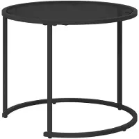 vidaXL Ensemble de tables basses , 2 pièces, 55 x 55 x 45 cm, acier