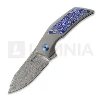 Reate Couteau pliant T2500 Damasteel, Titanium & Mokuti