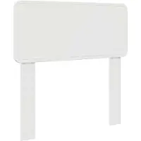 vidaXL Tête de lit Bois blanc brillant
