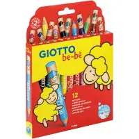 Giotto Be-bè Crayons de couleurs Be-bè (+2 ans) Lot de 12