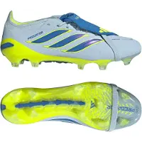 Adidas Chaussures de foot Predator Elite Fold Over Tongue Firm Ground Football Boots "Crystal Sky / Ray Blue / Team Solar Yellow 2" pour Unisex