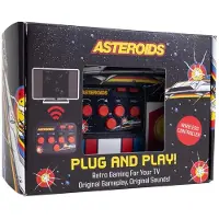 Fizz Creations Asteroids - Plug and Play, Gaming rétro, Noir