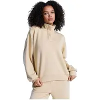 Roxy Rise & Vibe Sweet Full Zip Sweatshirt Beige M Femme