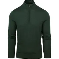 Suitable Merino Half Zip Sweater Vert foncé