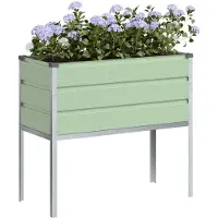 vidaXL Jardinière Vert Pastel 100 X 45 X 90 Cm Acier Galvanisé