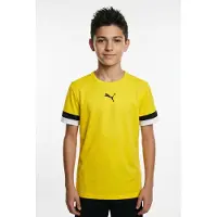 Puma T-Shirt fonctionnel jaune / noir / blanc