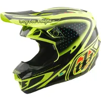 Troy Lee Designs Se5 Polycarbonate The Line Off-road Helmet Jaune,Noir XL