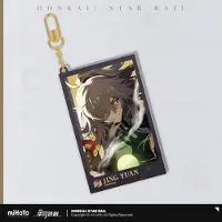 Mihoyo Honkai: Star Rail Countdown Departure Series Acryl Schlüsselanhänger Jing Yuan Glitter 9 cm, Multicolore