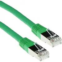ACT ADVANCED CABLE TECHNOLOGY Câble patch vert 1 mètre LSZH SFTP CAT6A avec connecteurs RJ45