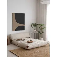 Hannah Home , Fold Teddy 2 - Cream, Canapés-lits, Canapé-lit 2 places, crème, coton, 120 x 79 x 75 x cm