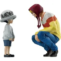 Banpresto One Piece The Unbreakable Law Trafalgar Law & Corazon Ichibansho figurines 11cm