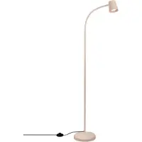 Briloner - Lampadaire avec interrupteur à pied, orientable, GU10, max. 9W, lampadaire sur pied salon, lampadaire salon 21 x 127,5 cm, beige