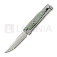 Reate Couteau OG EXO Elmax Drop Point, OD Green Micarta
