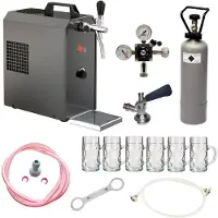 Ich-zapfe Tireuse à Bière JET 30 Portable en Valise Refroidisseur Direct 35 L/h + Köpi + Verres