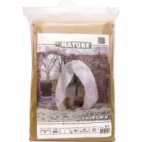 Nature Couverture d'hiver avec fermeture 70 g/m² Beige 3x2,5x2,5 m