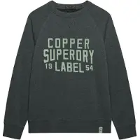 Superdry Sweat-shirt gris foncé / olive