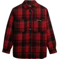 Superdry Femme Chemise Doublée à Carreaux Red Taille: 44