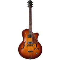Godin 5th Avenue Cognac Burst Kingpin HB CW SG guitare semi-acoustique
