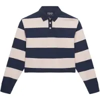 Superdry T-shirt oversize 'Athletic Essentials' beige / bleu foncé