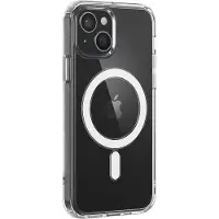 BigBen Interactive Coque hybride en silicone Magsafe pour iPhone 15 Plus Transparent