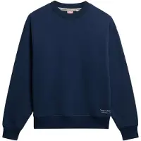 Superdry Femme Sweatshirt Logo Essential Dark Blue Taille: 44