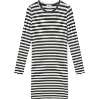 Mads nørgaard Robe - Rib - Stripe Doubina - Noir/Vanilla Ice - - 10 ans (140) - Robe